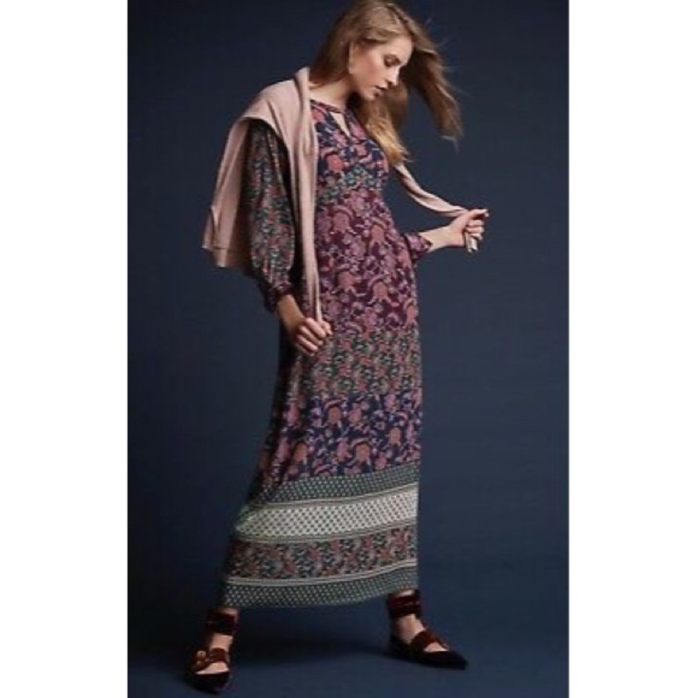CABI maxi floral festive dress